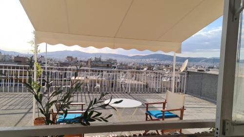 Athens city view loft on a budget in Athens