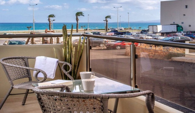 Attractive Ground Floor Apartment, A/C, Balcony with Sea View - Centrally Located in Heraklion! in Heraklion