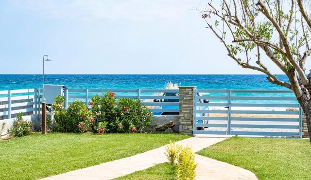 Azzurro seafront houses in Nea Kallikrateia