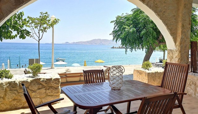 Beachfront Rhodes Villa | Relax Seaside House | 4 Bedrooms | Panoramic Sea.