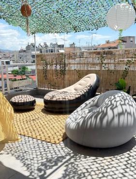 Bedroom in a big apartment with a huge terrace Male Only in Thessaloniki