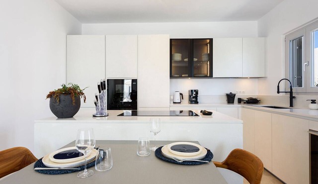Brand-New Luxurious Private Seafront Villa with Private Pool right on the sea in Ampelas