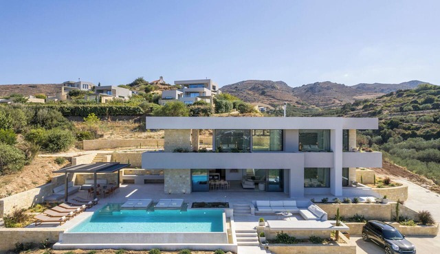 Brand new Villa Utopia. Newest addition to Youphoria Villas in Kissamos Crete