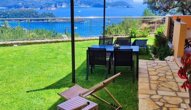 Charming 2-BR Apt | Pvt Garden + Seaview | Villa Amaryllis | Paleokastritsa