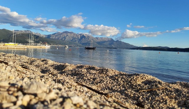 Comfort Accommodation Baošići Montenegro-Double Room with Balcony and Sea View 1