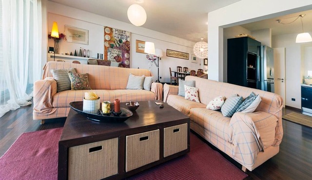 Contemporary seaside flat.