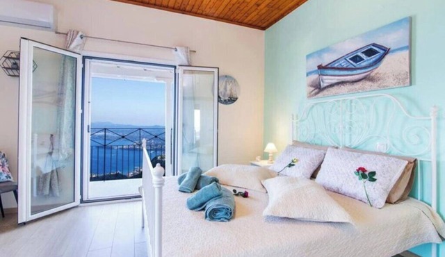 CORFU SIGHT BLUE HOUSE nbreathtaking view