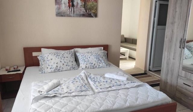 Cozy Double Room with Living Area & Terrace in Ulcinj