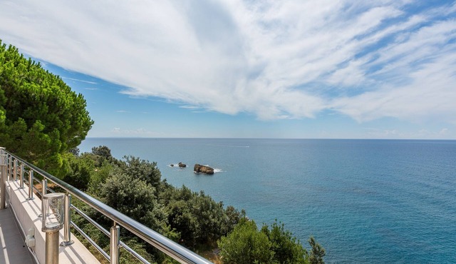 Design villa for 7, phenomenal seaview in a peaceful cul de sac in Montenegro