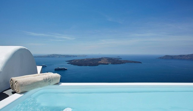 Elegant Santorini Villa | Private Plunge Pool | Eden Villas Superior Two.