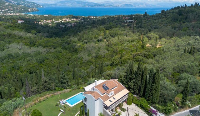 Ionian Sea View Villa in Limni