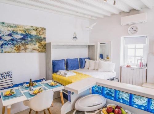 Like a white seagull in Mykonos!