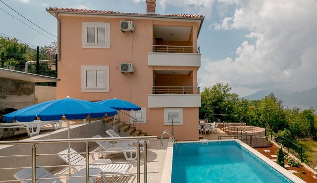 Lustica Apartment with pool & amazing view