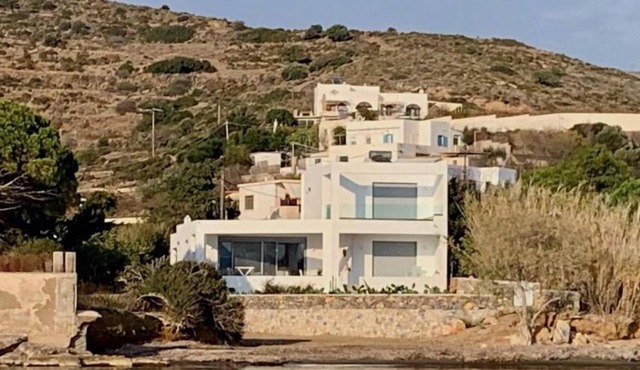 Luxury Beach Front Villa just opposite the famous Agios Isidoros little church.