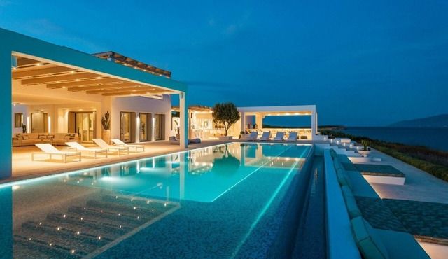 Luxury Paros Villa | 11 Bedrooms | Villa Nevia | Stunning Sea Views | Private Infinity Pool & Outdoor Bar | Professional Outdoor Kitchen | Home Cinema | Ambelas
