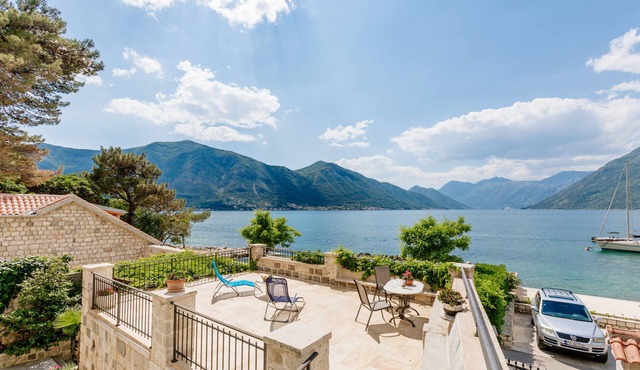 Luxury Stone Villa with private sea pier and heated pool