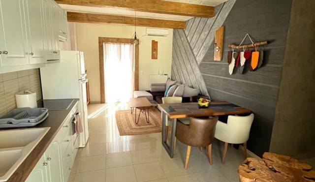 modern rustic house in Kos