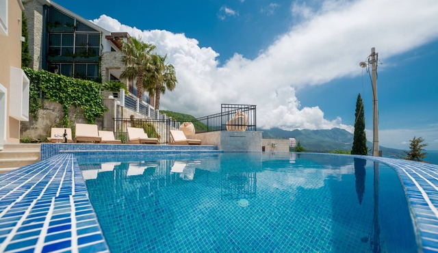 Modern three bedroom villa with a pool and spectacular view