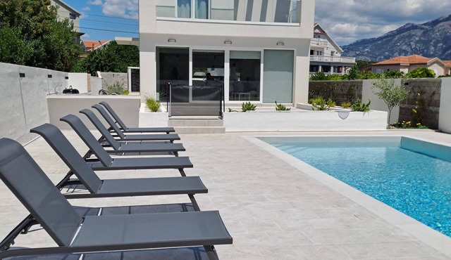 Modern villa with a private pool