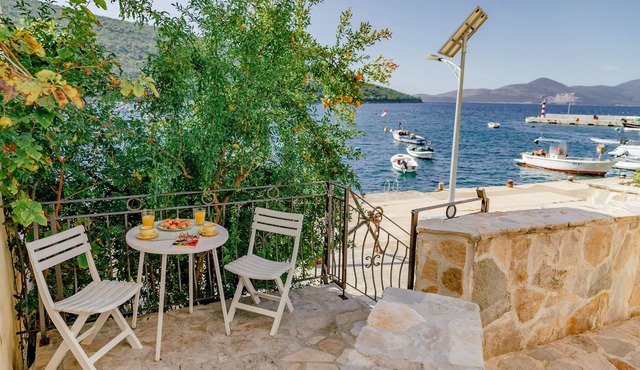 Old rustic house near the sea