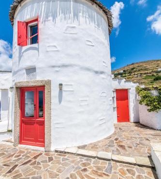 Old Windmill in Triandaros village