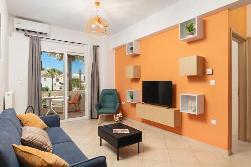 Orange Seaside Apartment in Galatás