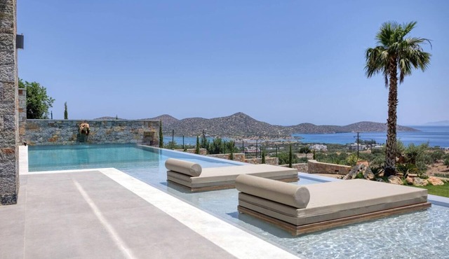 Panoramic Views 6 Bedrooms Complex in Elounda