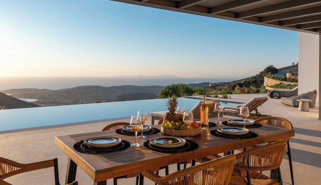 Plastires Villas: Sunset Serenity