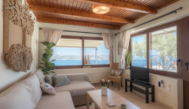 Rooted Serenity with Hot Tub and Endless Sea Views in Chania