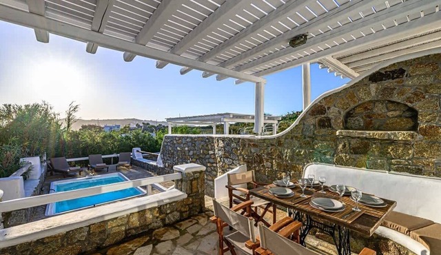 Sea-View Villa Private Pool Ornos Area