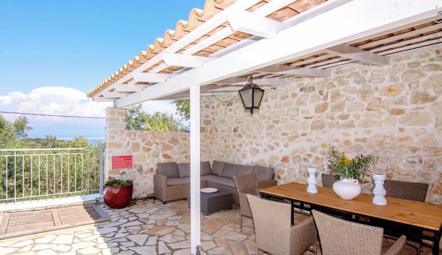 Secluded Villa with Stunning Sea Views, Pool, BBQ and Elegant Outdoor Living in Paxos