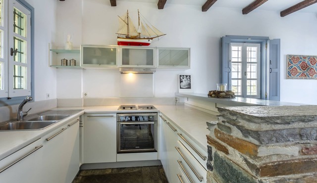 Spetses, traditional villa on the waterfront - beach in Spetses