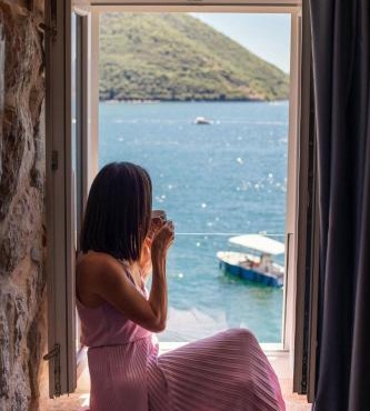 Step to Kotor bay Perast in Perast