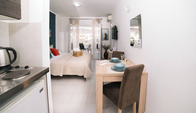 Studio Apartment with Terrace overlooking the sea