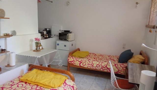 Studio near Airport, Port, Beach & Ancient Temple of Artemis