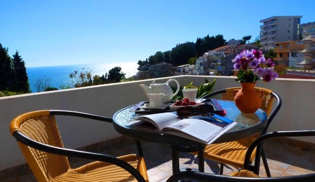 Studio with Sea views and Large Terrace with sun bed