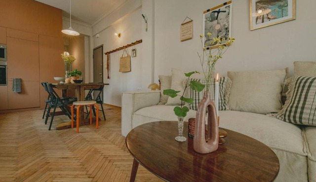 Stylish cozy artistic Athens apartment