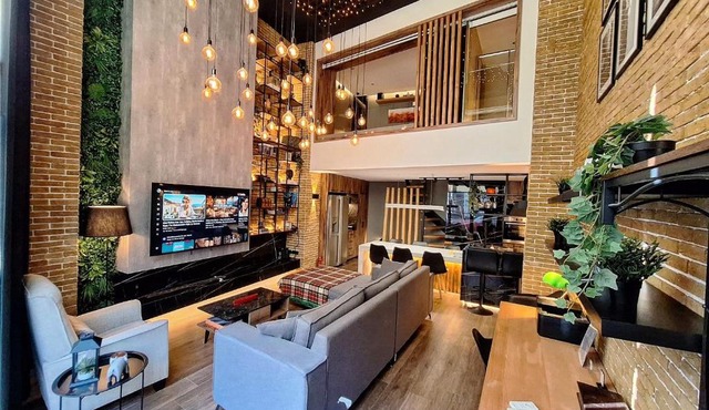 The Athens Loft with private gym and billiards