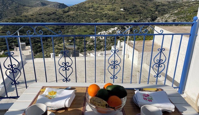 The Cycladic Vorino House with a view welcomes you for carefree moments!