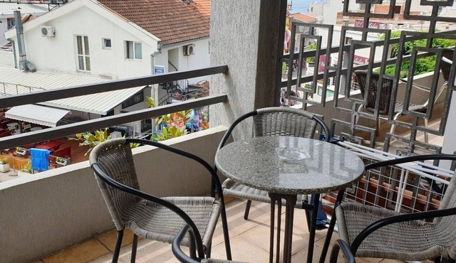 Triple room is consisted by 3 single beds, balcony, tv, bathroom
