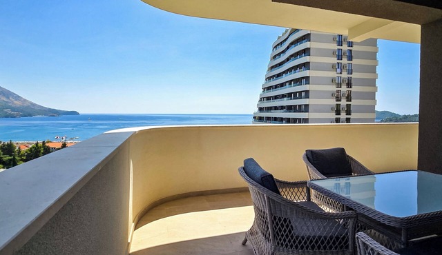 Two Bedroom Apartment with Panoramic Sea View! Few steps from the beach