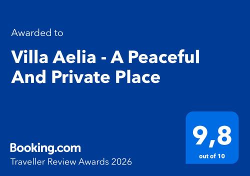 Villa Aelia - A Peaceful And Private Place in Argostoli