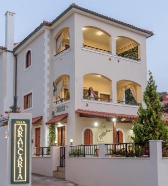 Villa Araucaria private pool Jacuzzi Seaview in Rethymno