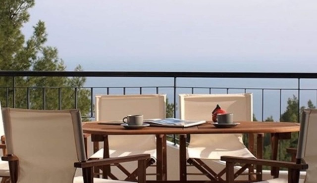 Villa (DHH) with stunning views of Mount Athos and the sea! in Sithonia
