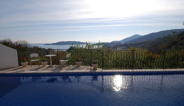 Villa Jelka, spacious villa with pool and breathtaking sea views from all rooms
