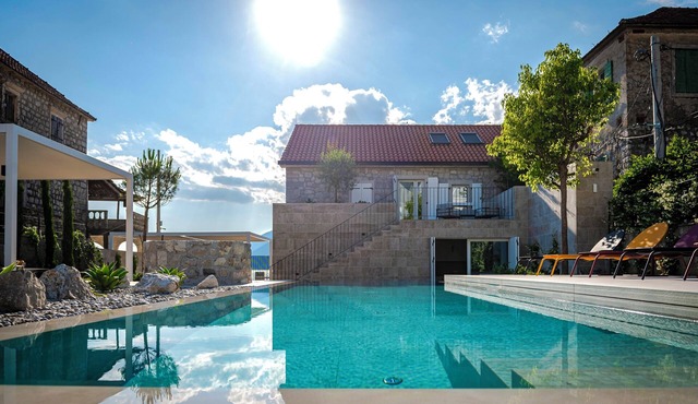 Villa Lastva is a five star seafront luxury villa with privite pool