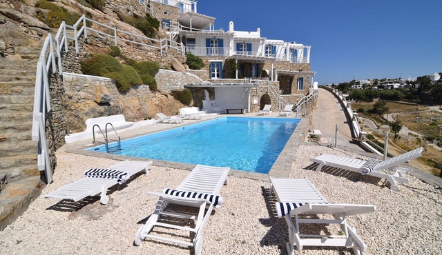 Villa Myrithra Mykonos | Sea Views | Shared Pool | Sleeps 10