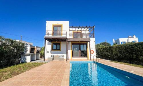 Villa Yellow Butterfly with Private Pool and Sea View near Lindos - Gennadi