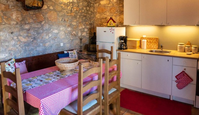 Village house in studio style fully renovated, stunning sea and mountain views. in Tilos