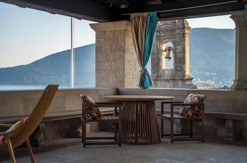 Herceg Novi Apartment | Historic Bay View Retreat with Terrace & Private Parking